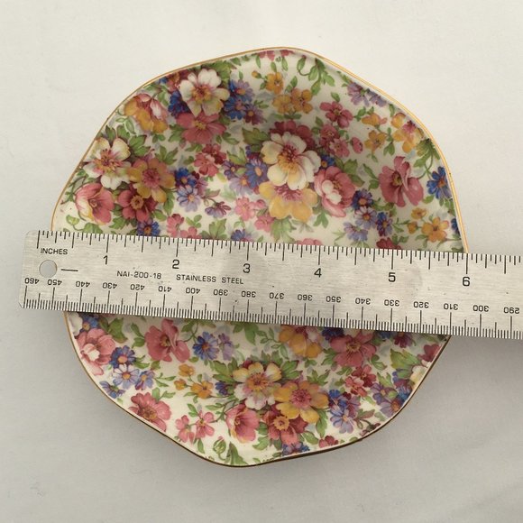 James Kent Du Barry Chintz Fruit Dessert Bowl - Picture 6 of 10